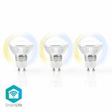 Bec LED Smart WiFi Nedis, GU10, 330 lm, 2700 - 6500K, 3 bucati